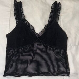 Black mesh tank